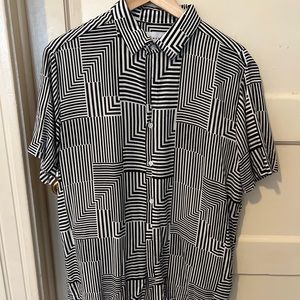 Topman button down shirt abstract print - Mens Large